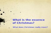 What is the essence of Christmas? - Squarespace · What is the essence of Christmas? ... Jesus looked around and saw them following. “What do you want?” he asked them. John 1:38