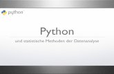 Python - DESY · Python-Grundlagen moderne Hochsprache unterstützt Skripting (Prozeduren u. ... SciPy I - Statistik Modul In [1]: from scipy import * In [2]: f = stats.poisson ...
