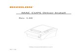 MAC CUPS Driver Install - BIXOLON ::MFi printer, Auto ID … cups … ·  · 2017-08-31사용하는 MAC OS 버전 폴더로 이동하기 위해 “cd MAX10.x”을 입력하고 엔터를