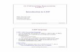 Introduction to LISP - people.cs.pitt.edupeople.cs.pitt.edu/~milos/courses/cs2740/Lectures/LispTutorial.pdfIntroduction to LISP CS 2740 Knowledge Representation M. Hauskrecht LISP