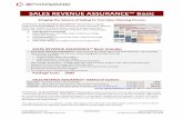 Sales Revenue Assurance BasicPipeline.Sizeand.ValueGoals,.Velocity.and.Stage ConversionTargets. 3. Lead%Generation.Sizeand.ValueGoals,.Velocity.and.Stage ConversionTargets.. 4. Sales%Team%Sizing,ThroughputandQuotaAssignments....