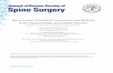 Journal of Korean Society of Spine Surgery - KoreaMed …€¦ ·  · 2010-10-27Journal of Korean Society of Spine Surgery Vertebral Compression and Kyphosis in the Thoracolumbar