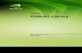 CUDA CUBLAS Library - RUC.dkdirac.ruc.dk/manuals/cuda-3.1/CUBLAS_Library_3.1.pdf · NVIDIA Corporation CUBLAS Library PG-00000-002_V3.1 Portions of the SGEMM, DGEMM and ZGEMM library