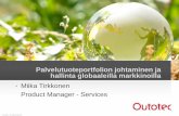 Miika Tirkkonen Product Manager - Services - Wikispaces-+Palvelutuote... · © Outotec - All rights ... Miika Tirkkonen Product Manager - Services © Outotec - All rights reserved