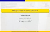 Distributed Systems Seminar Systems Seminar ... Blender ( Inkscape ... Fire Dynamics Simulator (