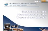 Instituto Tecnológico de Cerro Azultecnm.mx/archivos/irc/informerendicion2009/Veracruz/Cerro Azul IRC... · Instituto Tecnológico de Cerro Azul Informe de Rendición de Cuentas