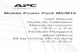 Mobile Power Pack M5/M10 - APC by Schneider Electric · Mobile Power Pack M5/M10 ... Note: The M5 / M10 enters ... pack. A short circuit will cause the mobile power pack to enter
