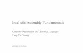 Intel x86 Assembly Fundamentals - 國立臺灣大學 · Intel x86 Assembly Fundamentals ... x86 Assembly Languagex86 Assembly Language Fundamentals. ... • C d ihtCommon radix characters: