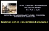 Clinica Ortopedica e Traumatologica Policlinico di Modena ... · INCONTRO DI AGGIORNAMENTO SULLA CHIRURGIA PROTESICA DI GINOCCHIO Excursus storico sulle protesi di ginocchio Clinica