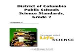 District of Columbia Public Schools Science Standards, Grade 7 · District of Columbia Public Schools Science Standards, Grade 7 correlated to McDougal Littell Life Science ©2006