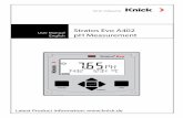 Manual Stratos Evo A402 pH - knick-international.com · Knick Corporate Design 39 Manual / Bedienungsanleitungen ... A PID controller and a time-controlled cleaning ... switch between