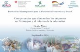 Rentabilidad de la Educación en Nicaraguafunides.com/media/attachment/FUNIDES-Competencias-y-retornos-3se… · Fundación Nicaragüense para el Desarrollo ... • Dominio del ...