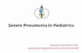 Severe Pneumonia in Pediatrics - boe.moph.go.th · vancomycin/clindamycin for suspected MRSA alternative for cephalosporins: Levofloxacin Azithromycin ... MKD) 240 mg IV q 8 hr.,