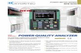 POWER QUALITY ANALYZER - 共立電気計器株式会社 METER SERIES KEW 6310 POWER QUALITY ANALYZER TO CONTROL COMPLETELY POWER QUALITY AND POWER CONSUMPTION (ENERGY)! 12 kinds of