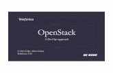 OpenStack and DevOps - WordPress.com · Product (Cloud App like WordPress) ! The DevOps Philosophy: Use Things You Can Program, and Program the Things You Use Telefonica ... OpenStack