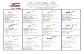 CAR WAY CO., LTD. - carwayparts.com motor front rh/lh nissan new b13 91‐94 ... nissan sentra 311, b13 tsuru‐3 '91‐94 ... car way co., ltd. nissan ...