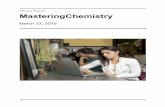 Efficacy Report MasteringChemistry - Pearson · MasteringChemistry is an online ... expertise in chemistry MasteringChemistry can be used to develop understanding of the material