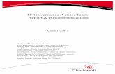 IT Governance Report - University of Cincinnati Governance Report.pdf · 1 IT Governance Action Team Report & Recommendations March 15, 2012 Action Team Members: Vivek Choudhury –
