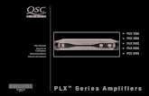 *TD-000072-00* PLX Series Amplifiers Rev. C - qsc.com · 1 PLX 1202 PLX 1602 PLX 2402 PLX 3002 PLX 3402 PLX™ TD-000072-00 Series Amplifiers Rev. C User Manual Manuel de l’utilisateur