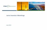 June Investor Meetings - PNM Resources · June Investor Meetings June 2015. ... Statements made in this presentation that relate to future events or PNM Resources’ (“PNMR ...