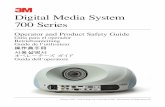 Digital Media System 700 Series - ProjectorCentral · - Position the power cord and data cable so that they can ... The information contained in this manual will help you operate