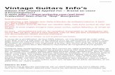 Vintage Guitars Info's - jpbourgeois.org · Vintage Guitars Info's Gibson PAF (Patent Applied For – Brevet en cours ... page Web (merci à GW Dean et BurstMeUp pour les informations