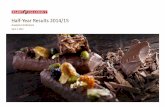 Half-Year Results 2014/15 1, 2015 Half-Year Results 2014/15 Analysts Conference Certain statements in this presentation regarding the business of Barry Callebaut are of a forward-looking