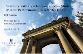 Stability with Crack-Resistance in Modern Mixes ... with Crack-Resistance in Modern Mixes: Performance-Based Mix Design Bill Buttlar Mixture ETG UMass, Dartmouth April 8, 2015 ...