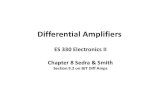 ES 330 Electronics II Chapter 8 Sedra & Smith · Differential Amplifiers ES 330 Electronics II Chapter 8 Sedra & Smith Section 9.2 on BJT Diff Amps