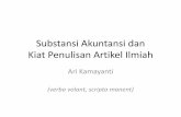 Kiat Penulisan Artikel Jurnal - arikamayanti.lecture.ub.ac.idarikamayanti.lecture.ub.ac.id/files/2013/12/2013_Kiat-Penulisan... · Artikel Ilmiah (Jurnal) BUKAN skripsi/tesis/disertasi