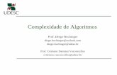 Complexidade de Algoritmos - buchinger.github.io · Complexidade de Algoritmos ... complexidades média e pior caso de um algoritmo qualquer? Medidas de Complexidade ... M. R. Garey
