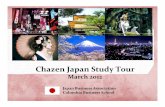 Chazen Japan Study Tour€¦ ·  · 2015-09-29Why Japan Visit “cool Japan” companies/multinational companies ... (however, we will help coordinate!)