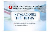 INSTALACIONES ELÉCTRICAS - solucioneselectron.com · José Carlos Gilazaña Socio fundador de Electrón EL EQUIPO Oficial de 1ª 16 años de experiencia. Encargado de averías e