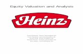Equity Valuation and Analysis - Texas Tech Universitymmoore.ba.ttu.edu/ValuationReports/Fall2007/Heinz.pdfEquity Valuation and Analysis ... Weighted Average Cost of Capital ... Heinz