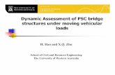 Dynamic Assessment of PSC bridge structures under …old.enea.it/eventi/eventi2008/WIM280908/23Hao_ Zhu.pdf · Dynamic Assessment of PSC bridge structures under moving vehicular loads