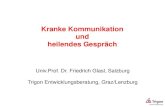 Kranke Kommunikation und heilendes Gespräch · Kranke Kommunikation und heilendes Gespräch Univ.Prof. Dr. Friedrich Glasl, Salzburg Trigon Entwicklungsberatung, Graz/Lenzburg