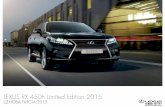 LEXUS RX 450h Limited Edition 2015d3rvezpmgp265q.cloudfront.net/lexusone/lexbgbg/Lexus_RX_pricelist... · ЦЕНОВА ЛИСТА 2015 lexus rx 450h Модел Задвижваща