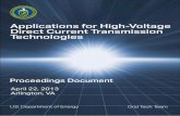 Applications of HVDC Technologies: Workshop Summary of HVDC... · Applications of HVDC Technologies: Workshop Summary Page 5 has geo‐electric appeal, and connecting the three US