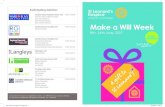Make a Will Week - St Leonards Hospice · Make a Will Week 8th -14th May 2017 t to s ... Donata Crossfield Stamford House, Piccadilly, York Antonia Moore (Solicitor), 01904 561427