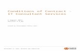 Conditions of Contract - IT Consultant Services€¦  · Web view · 2017-08-01Conditions of Contract - IT Consultant Services. Table of Contents. Conditions of Contract - IT Consultant