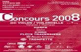 CONCOURS VIOLONS 2008 A5 - quatuoraria.com VIOLONS 2008 A5.pdf · VIOLON / VIOLONCELLE Vatelot / Rampal FLÛTE TRAVERSIERE HARPE Salvi TROMPETTE LE PARNASSE - 4, rue de Gravelle -