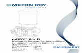 mROY A y B - Milton Roy Manual de instalación, operaciones y mantenimiento 4 .9 .5 Sustitución de las juntas tóricas del carrete de control (imágenes 17, 19 y 20) . . . . . . .