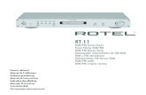 RT-11 - Rotelrotel.com/sites/default/files/product/manuals/RT-11V02-OM.pdf · 2 RT-11 DAB/FM Stereo Tuner Rotel products are designed to comply with international directives on the