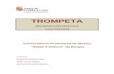 TROMPETA - conservatorioburgos.centros.educa.jcyl.esconservatorioburgos.centros.educa.jcyl.es/sitio/upload/Trompeta... · • Conocimiento de las partes de la trompeta, ... imprescindible