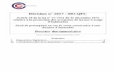 Décision n° 2017 - 683 QPC - conseil-constitutionnel.fr · Droit de préemption en cas de vente consécutive à une division d’immeuble Dossier ... - Décision n° 20105 QPC d-