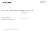 Secure SDLC Practices for the Cloud A.CSA14 Secure SDLC PPT · Krishna Marella September 18, 2014 Secure SDLC Practices for the Cloud . A.CSA14_Secure_SDLC_PPT