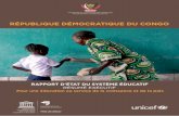 RÉPUBLIQUE DÉMOCRATIQUE DU CONGO - …unesdoc.unesco.org/images/0023/002326/232623f.pdf · Publié en 2014 par : uNESCO - IIPE Pôle de Dakar ... Julie Pudlowski Consulting Crédits