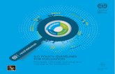 ILO POLICY GUIDELINES FOR EVALUATION · ILO policy guidelines for evaluation: Principles, rationale, planning and managing for evalua-tions, 3RD edition ... ILO policy guidelines