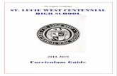 Curriculum Guide - St Lucie County School Sites ·  · 2018-02-07The Legacy Continues ST. LUCIE WEST CENTENNIAL HIGH SCHOOL 2018-2019 Curriculum Guide
