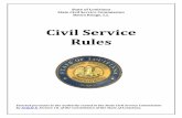 Civil Service Rules SCS Rules...Civil Service Rules – Updated 10/5/2016 2 Civil Service Rules The Civil Service Rules govern personnel practices and are binding for state classified